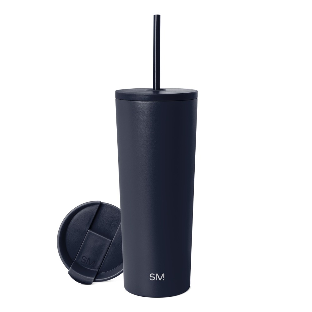 Stylish Navy Tumbler with Silver Monogram DALLAS MAVERICKS LOGO
